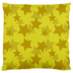 Yellow Star Standard Flano Cushion Case (two Sides) by Mariart