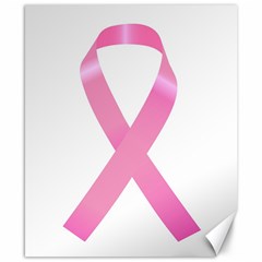 Breast Cancer Ribbon Pink Canvas 8  X 10 