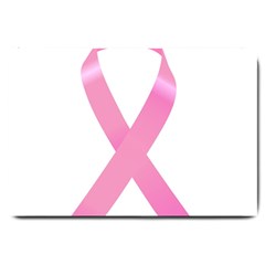 Breast Cancer Ribbon Pink Large Doormat  by Mariart