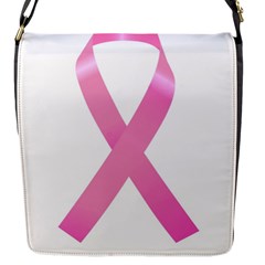 Breast Cancer Ribbon Pink Flap Messenger Bag (s) by Mariart