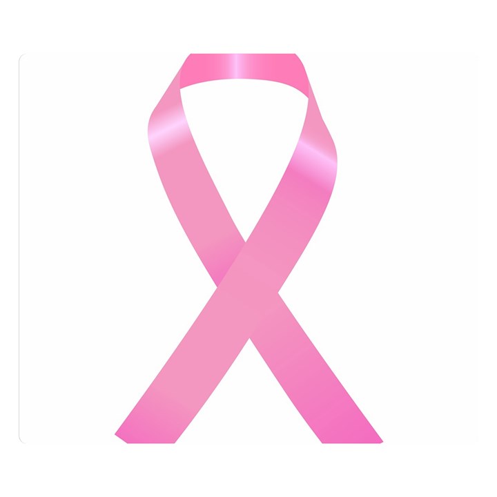 Breast Cancer Ribbon Pink Double Sided Flano Blanket (Small) 