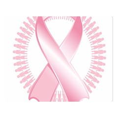 Breast Cancer Ribbon Pink Girl Women Double Sided Flano Blanket (large)  by Mariart
