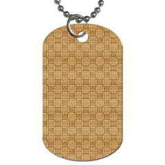 Chess Dark Wood Seamless Dog Tag (one Side) by Mariart