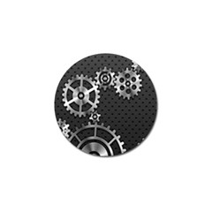 Chain Iron Polka Dot Black Silver Golf Ball Marker (10 Pack) by Mariart