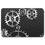 Chain Iron Polka Dot Black Silver Large Doormat  30 x20  Door Mat