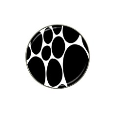 Dalmatian Black Spot Stone Hat Clip Ball Marker