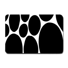 Dalmatian Black Spot Stone Small Doormat  by Mariart