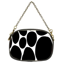 Dalmatian Black Spot Stone Chain Purses (two Sides)  by Mariart