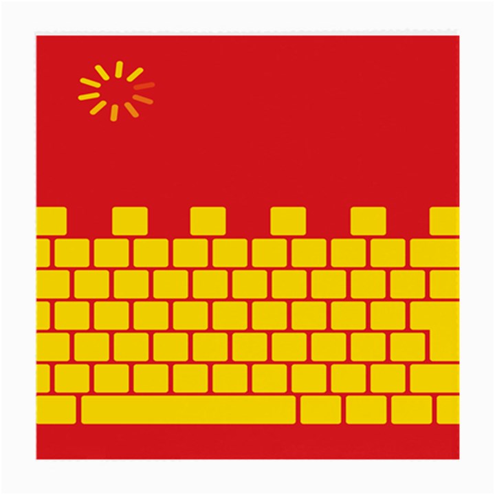 Firewall Bridge Signal Yellow Red Medium Glasses Cloth (2-Side)