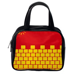 Firewall Bridge Signal Yellow Red Classic Handbags (one Side)