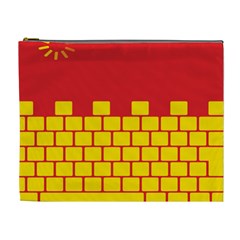 Firewall Bridge Signal Yellow Red Cosmetic Bag (xl) by Mariart