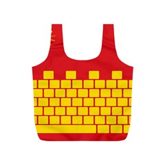 Firewall Bridge Signal Yellow Red Full Print Recycle Bags (s)  by Mariart