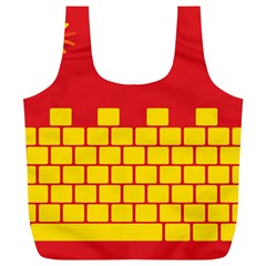 Firewall Bridge Signal Yellow Red Full Print Recycle Bags (l) 