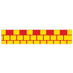 Firewall Bridge Signal Yellow Red Flano Scarf (small) by Mariart
