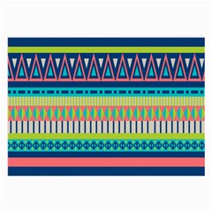 Aztec Triangle Chevron Wave Plaid Circle Color Rainbow Large Glasses Cloth by Mariart