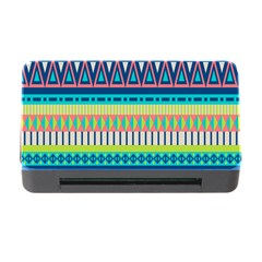 Aztec Triangle Chevron Wave Plaid Circle Color Rainbow Memory Card Reader With Cf by Mariart