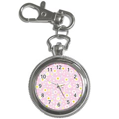 Flower Floral Sunflower Pink Yellow Key Chain Watches