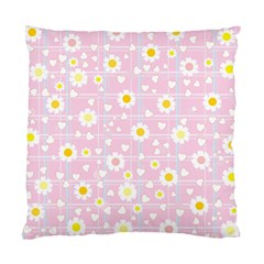 Flower Floral Sunflower Pink Yellow Standard Cushion Case (one Side)