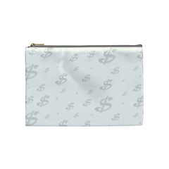 Dollar Sign Transparent Cosmetic Bag (medium)  by Mariart