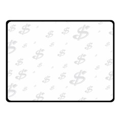 Dollar Sign Transparent Double Sided Fleece Blanket (small) 