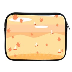 Dragonfly Leaf Orange Apple Ipad 2/3/4 Zipper Cases by Mariart