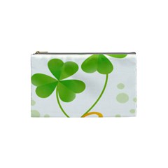 Flower Floralleaf Green Reboon Cosmetic Bag (small) 