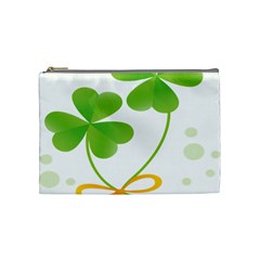 Flower Floralleaf Green Reboon Cosmetic Bag (medium) 