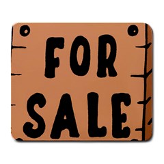 For Sale Sign Black Brown Large Mousepads by Mariart