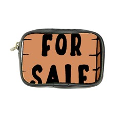 For Sale Sign Black Brown Coin Purse