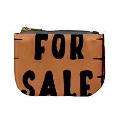 For Sale Sign Black Brown Mini Coin Purses by Mariart
