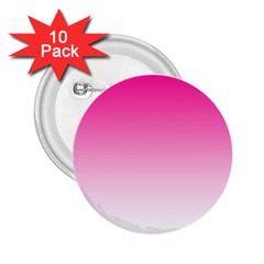 Gradients Pink White 2 25  Buttons (10 Pack)  by Mariart