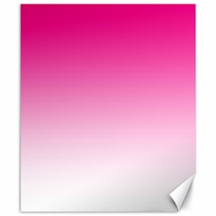 Gradients Pink White Canvas 8  X 10  by Mariart