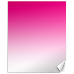 Gradients Pink White Canvas 16  X 20   by Mariart