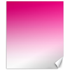 Gradients Pink White Canvas 20  X 24   by Mariart