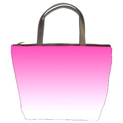 Gradients Pink White Bucket Bags