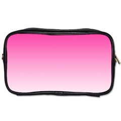 Gradients Pink White Toiletries Bags 2-side by Mariart