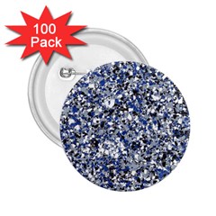 Electric Blue Blend Stone Glass 2 25  Buttons (100 Pack)  by Mariart