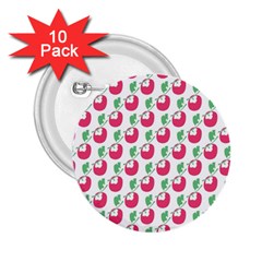 Fruit Pink Green Mangosteen 2 25  Buttons (10 Pack)  by Mariart