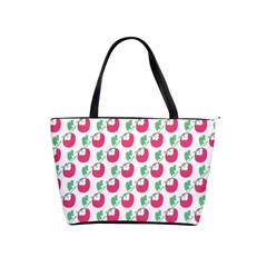 Fruit Pink Green Mangosteen Shoulder Handbags