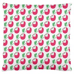 Fruit Pink Green Mangosteen Large Cushion Case (two Sides)