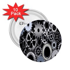 Gears Technology Steel Mechanical Chain Iron 2 25  Buttons (10 Pack) 