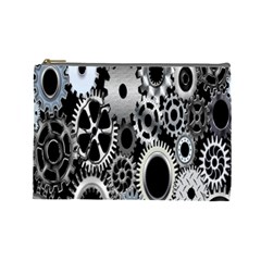 Gears Technology Steel Mechanical Chain Iron Cosmetic Bag (large) 