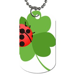 Insect Flower Floral Animals Green Red Dog Tag (two Sides)