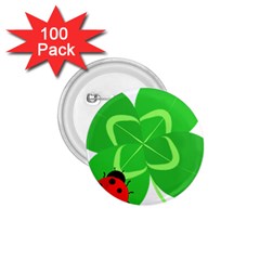 Insect Flower Floral Animals Green Red Line 1 75  Buttons (100 Pack) 