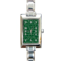 Formula Number Green Board Rectangle Italian Charm Watch by Mariart