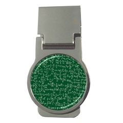 Formula Number Green Board Money Clips (round) 