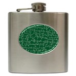 Formula Number Green Board Hip Flask (6 oz) Front