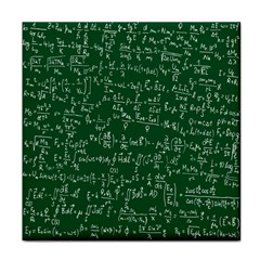 Formula Number Green Board Face Towel by Mariart