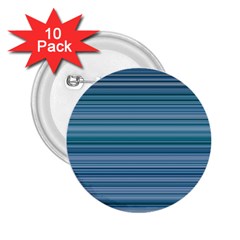 Horizontal Line Blue 2 25  Buttons (10 Pack) 