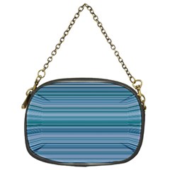 Horizontal Line Blue Chain Purses (one Side)  by Mariart